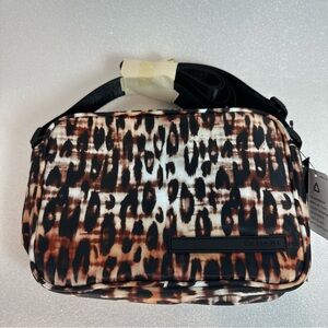 Tahari Leopard Camera Crossbody Bag Eco Friendly Purse Animal Print Monroe NWT